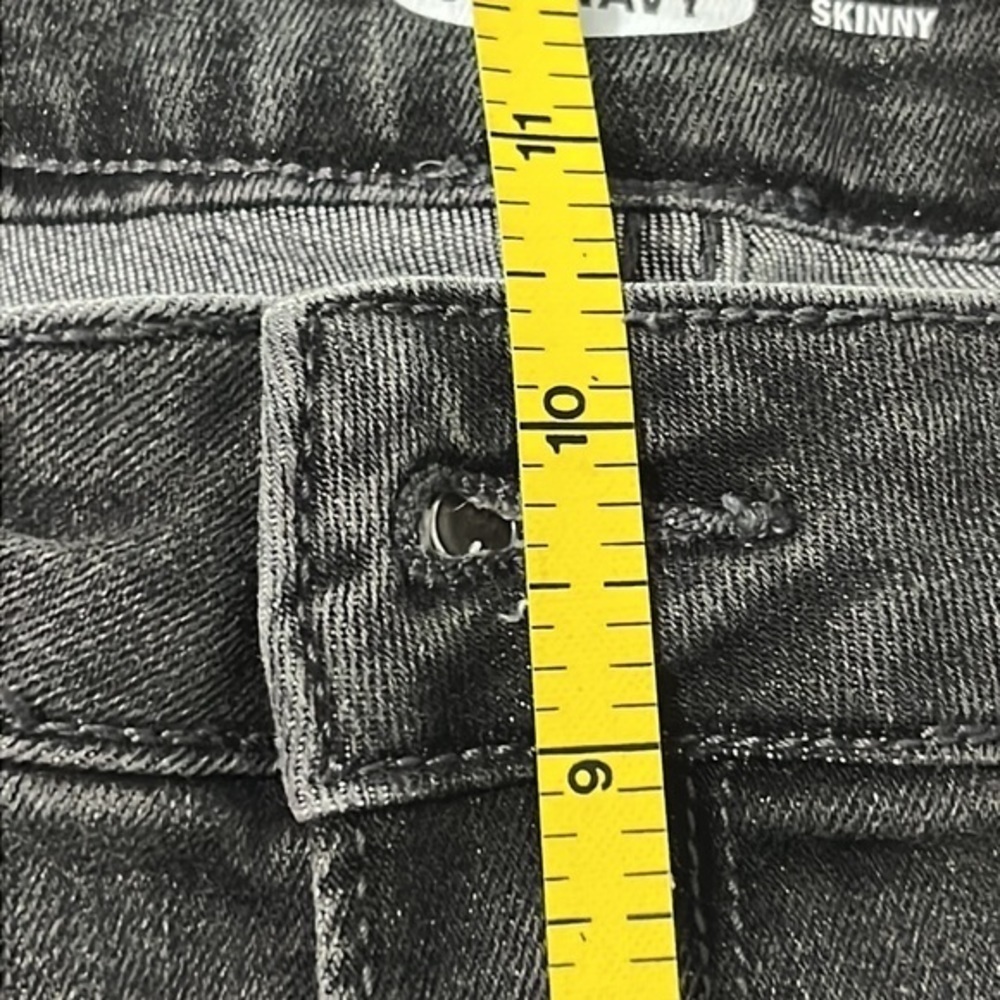 Old Navy black washed size 12 skinny - Picture 5 of 12